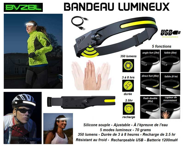 BVZBL Bandeaux lumineux / LED headbands