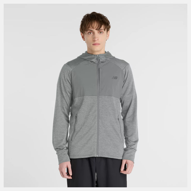 New Balance Heat Grid Hooded Full Zip - Homme