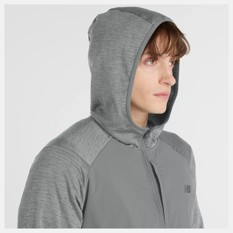 New Balance Heat Grid Hooded Full Zip - Homme