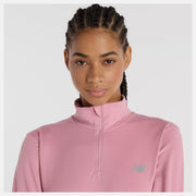 New Balance Sport Essentials Space Dye 1/4 Zip - Femme