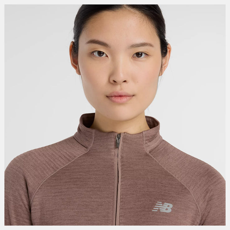 New Balance Athletics Heat Grid 1/2 Zip - Femme