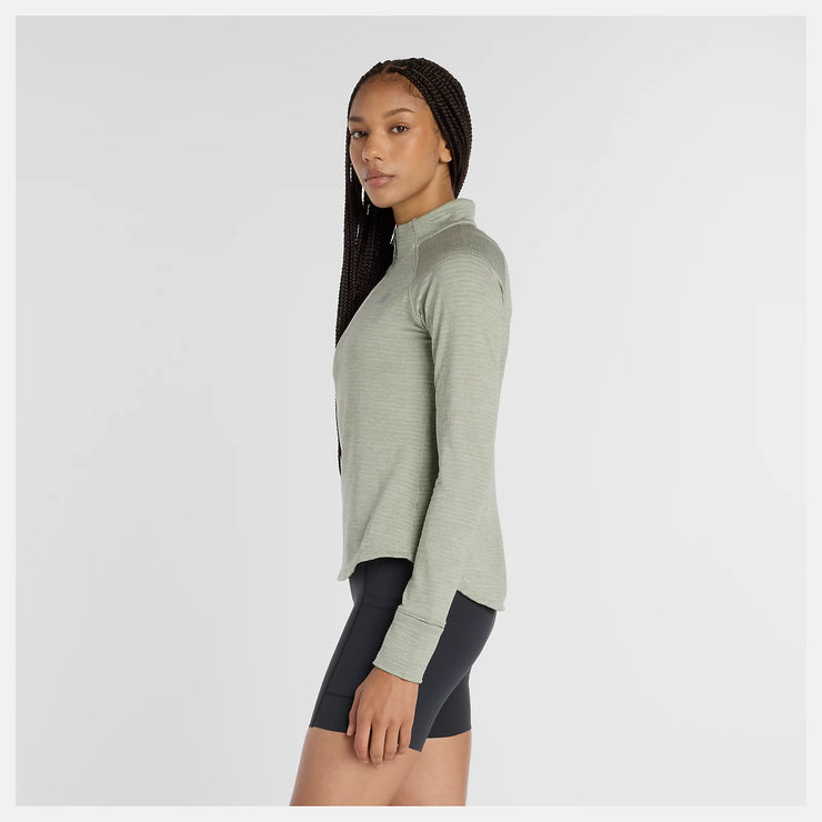 New Balance Athletics Heat Grid 1/2 Zip - Femme