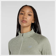New Balance Athletics Heat Grid 1/2 Zip - Femme