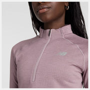 New Balance Athletics Heat Grid 1/2 Zip - Femme